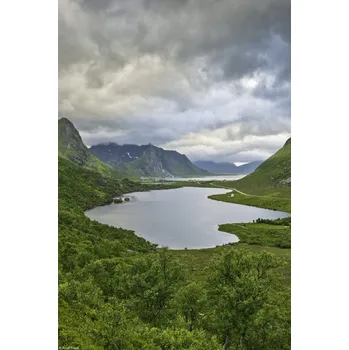 Obraz Plakát Norský fjord 9 bez rámu 20 x 30 cm