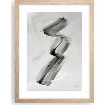 Obraz Obraz plakát v rámu světlý dub do obýváku 30x40 minimalismus plakáty na zeď