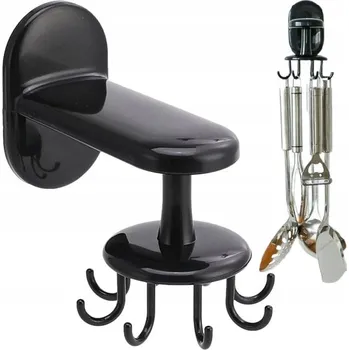 Věšák OTOČNÝ KUCHYŇSKÝ VĚŠÁK S HÁČKY NA NÁČINÍ, LŽÍCE