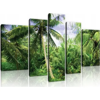 Obraz OBRAZ NA PLÁTNĚ CANVAS 170x100 DŽUNGLE PALMY