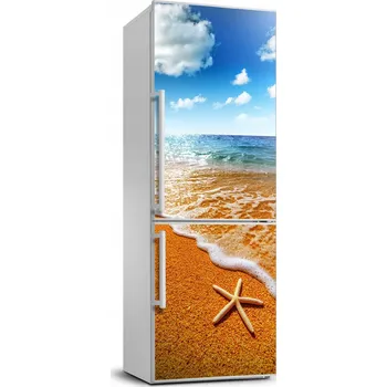 Fototapeta Nálepka na ledničku - Hvězdice na pláži 70x190 cm