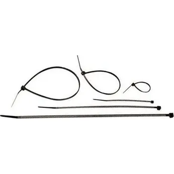 Stahovací páska Stahovací pásek, 250x3,6mm, černý, 0.25mm, 100ks v balení, DOPRODEJ