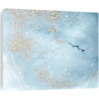 Varná deska Tvrzené sklo jako kryt indukční desky - abstrakce světle modrá