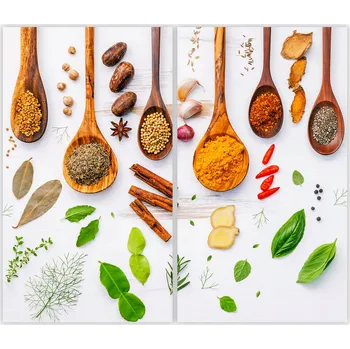 Obraz Skleněná Ochranná Deska a Krájecí Prkénko | Indukce, Sporák ds-0435