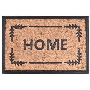 Rohožka Rohožka před dveře 60x40 cm Panama kokosová guma HOME hnědá černá