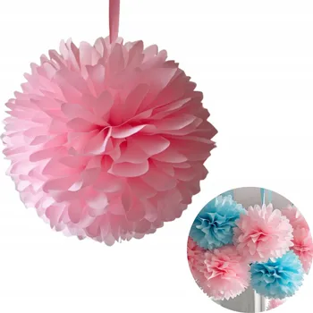 Obraz BAMBULE Z PAPÍRU DEKORACE BAMBULE KOULE NA BABY SHOWER NAROZENINY Z KREP PAPÍRU X1