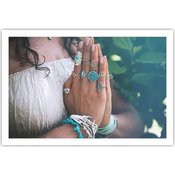 Obraz Obraz plakát do obýváku ložnice 91x61 žena foto na zeď bez rámu