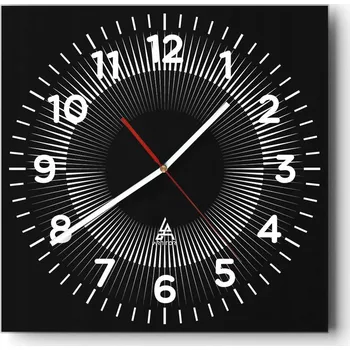 Hodiny Nástěnné hodiny do obýváku 40x40 Tmavé Bez Hlučné Hodiny na skle Tiché