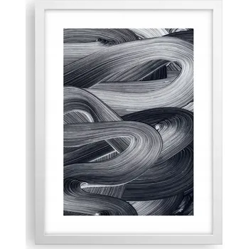 Obraz Obraz plakát v bílém rámu do obýváku 30x40 abstrakce plakáty na zeď