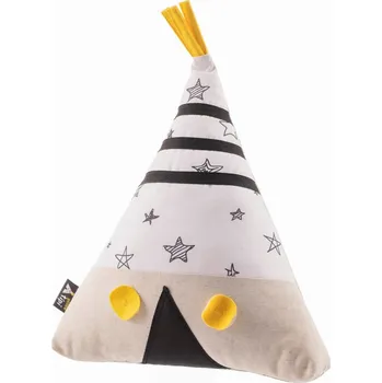 Polštář Yellow Tipi plyšový Polštář Tipi