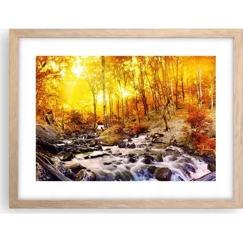 Obraz Obraz plakát v rámu světlý dub do obýváku 40x30 krajina foto na zeď