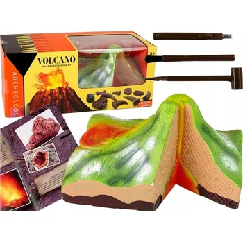 ZKÁMENĚLINY archeologické vykopávky Zkamenělina Vulkán