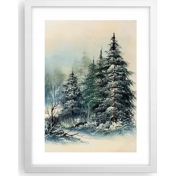 Obraz Obraz plakát v bílém rámu do obýváku 30x40 krajina plakáty na zeď