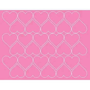 Obraz Nálepky na zeď srdíčka valentýnské růžové 4 cm