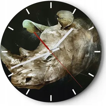 Hodiny Nástěnné hodiny do kuchyně 30x30 Abstrakce Skleněné hodiny do obýváku Tiché