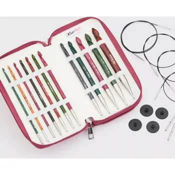 Jehlice Sada dřevěných tuniských háčků Dreamz Grande (Dreamz Afghan/Tunisian Crochet Hook Set)