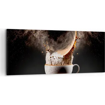 Obraz Foto obraz na plátně canvas 100x40 káva obývák ložnice na zeď velký