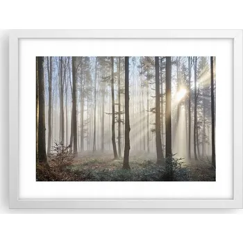 Obraz Obraz plakát v bílém rámu do obýváku 40x30 krajina foto na zeď