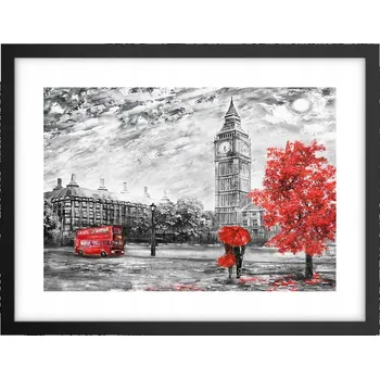 Obraz Obraz plakát v černém rámu do obýváku 40x30 foto města, plakáty na zeď