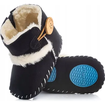 Capáčky ATRAKTIVNÍ botičky kojenecké černé, velikost 17