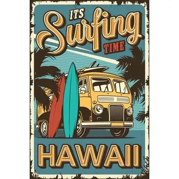 Obraz Cedule It is Surfing Time Hawaii
