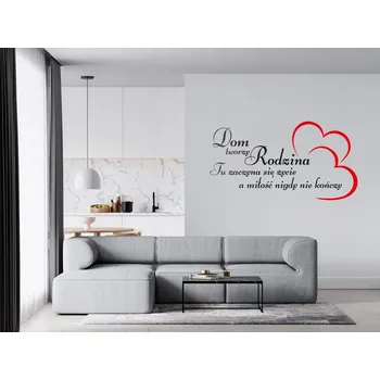 Samolepící dekorace Samolepka na zeď Citát Domov RODINA nápis 80x43cm