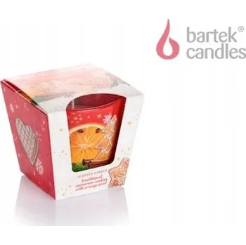 Svíčka Tradiční parafínová svíčka - vůně skořicových sušenek s pomerančovou kůrou Bartek 1 ks