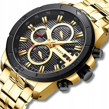 Hodinky Pánské hodinky quartzové hodinky Curren s chronografem datumovka z oceli