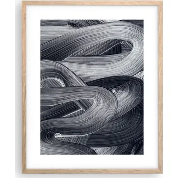 Obraz Obraz plakát na zeď v rámu světlý dub 40x50 abstrakce plakáty do obývacího pokoje