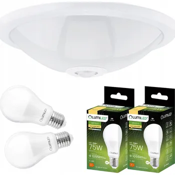 Stropní Svítidlo Svítidlo Stropní Svítidlo Panel s POHYBOVÝM SENZOREM + 2x LED Žárovka E27