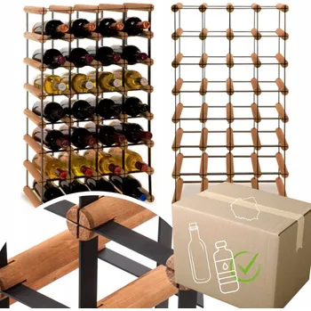 Stojan na víno Stojan na víno RW-8 4x7 regál olejovaný na 28 lahví