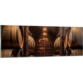 Obraz Obraz na skle do obýváku ložnice 90x30 víno foto obrazy na zeď sklo