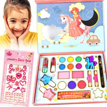 dětské šminky a malovátka SADA NA MALOVÁNÍ PRO DĚTI - KOSMETIKA, LAK NA NEHTY, RTĚNKA, STÍNY