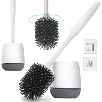 WC štětka SILIKONOVÝ WC KARTÁČ TOALETNÍ ANTIBAKTERIÁLNÍ