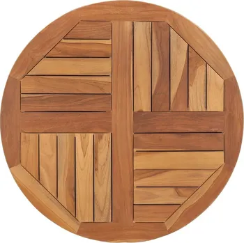 Psací stůl OMAXI Stolní deska masivní teakové dřevo kulatá 2,5 cm 70 cm 827537