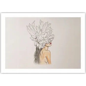 Obraz Plakát bez rámu do obývacího pokoje ložnice 70x50 abstrakce moderní módní obraz