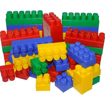 ostatní stavebnice Velké barevné stavební stavebnice Hemar K3 50 dílů , základní barvy