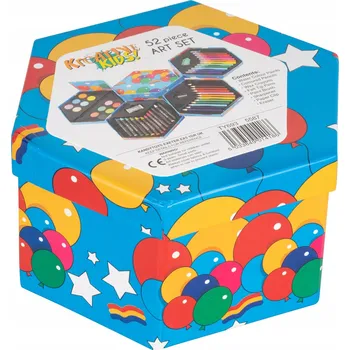 Výtvarná sada Kreative Kids umělecká sada 52 dílů pastelky barvy