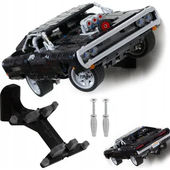 Věšák Držák na zeď pro LEGO Technic Dom's Dodge Charger 42111 - Věšák na auto