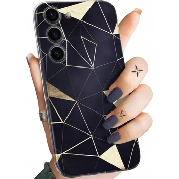 Pouzdro na mobilní telefon Zadní Kryt Hello Case pro Samsung Galaxy S23 zlatý