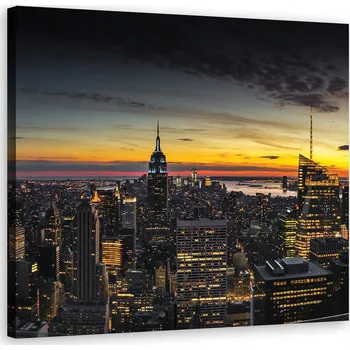 Obraz OBRAZ NA PLÁTNĚ Panorama Města New York 40x40