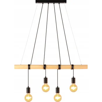 Závěsné svítidlo TILA 4xE27 dřevo