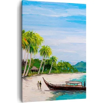 Obraz Obraz na plátně do obýváku, ložnice 50x70 pláž, obrazy na zeď canvas