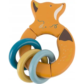 Dřevěné chrastítko LIŠKA LE VOYAGE D'OLGA 714007