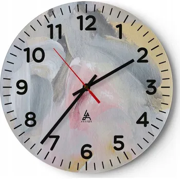 Hodiny Kuchyňské nástěnné hodiny 30x30 Světlé Moderní Skleněné hodiny do obýváku Tiché