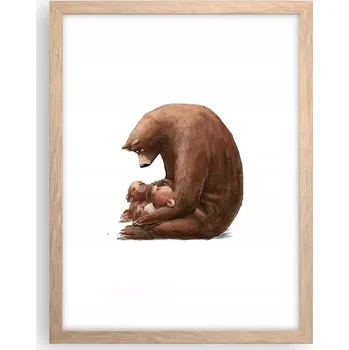 Obraz Obraz plakát v rámu světlý dub do obýváku 30x40 pro děti plakáty na zeď