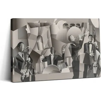 Obraz Fotoobraz na plátně Premium do ložnice - Orchestr s geometrickými tvary
