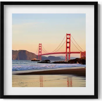 Obraz Dekorativní nástěnný obraz do pokoje Most Golden Gate Bridge krajina 50x50 cm