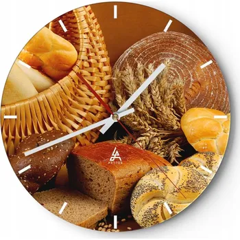 Hodiny Nástěnné hodiny do kuchyně 30x30 Gastronomie Skleněné hodiny do obýváku Tiché