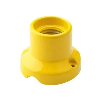 Nástěnné svítidlo Nástěnné svítidlo Porcelánová objímka ŽLUTÁ E27 retro, PRL